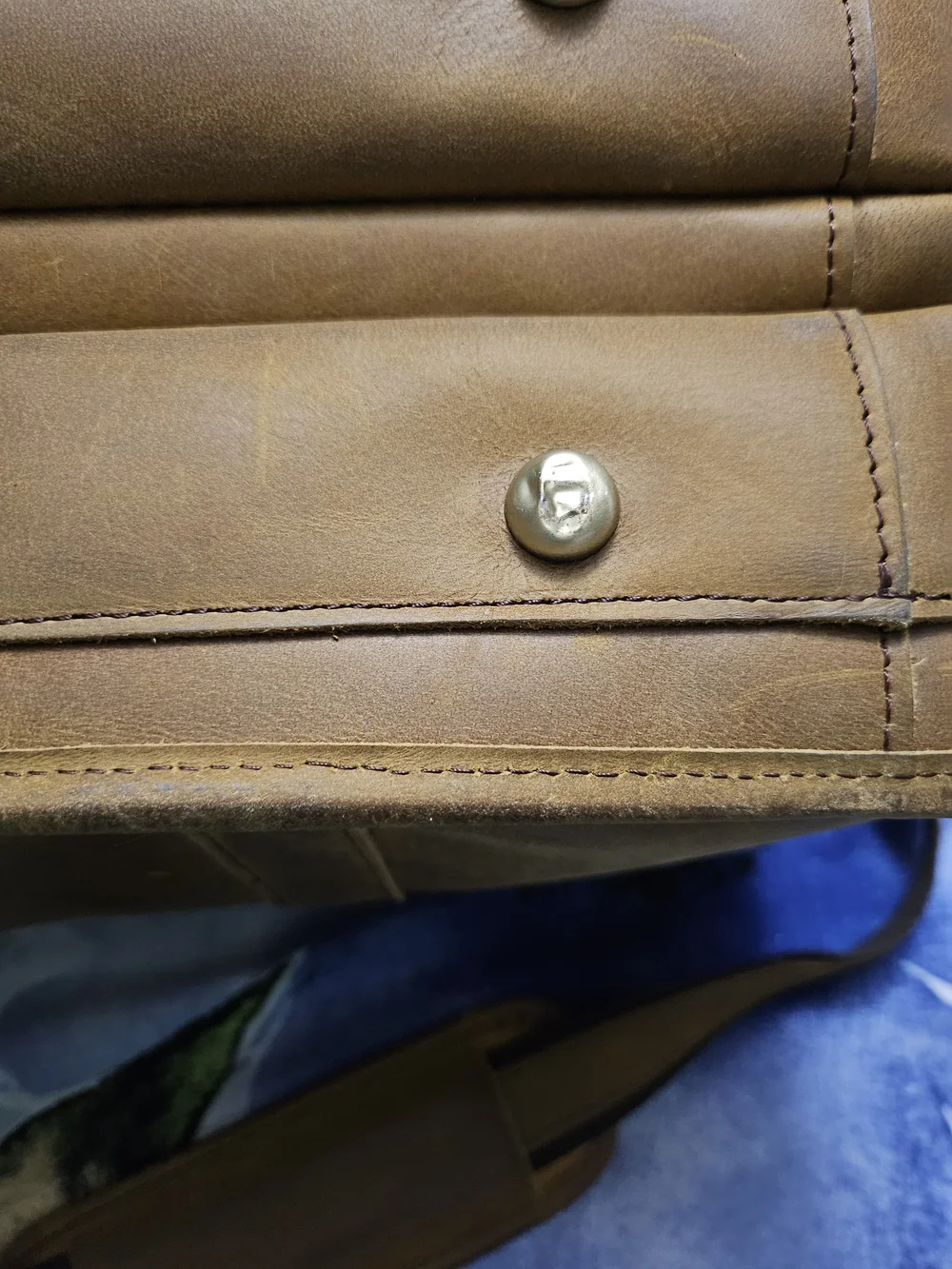 Western leather goods​ beast of burden – western large leather briefcase